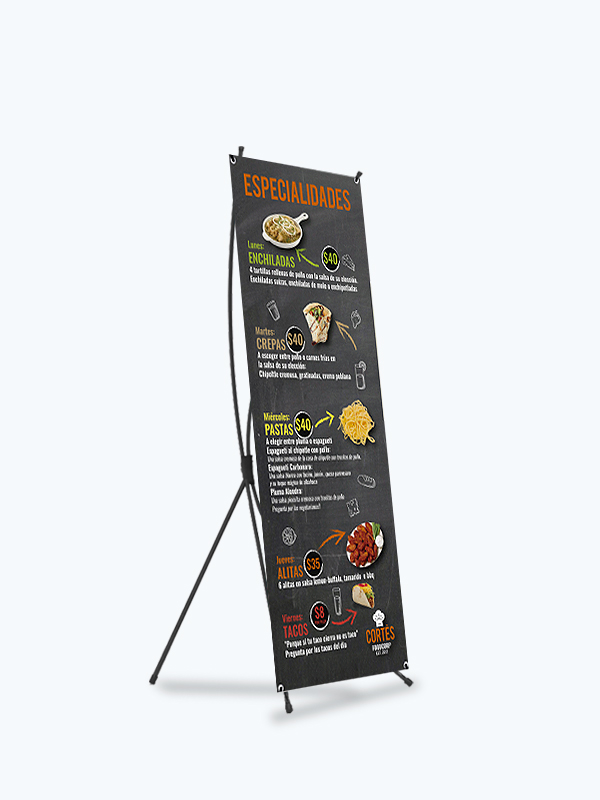 X Banner 0.60 x 1.60 m (Tela Sublimada)